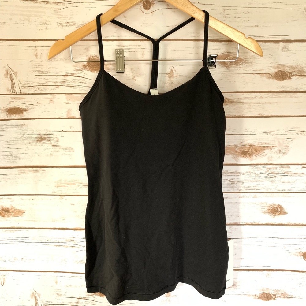 NWT lululemon power pose tank black top shelf bra - Picture 2 of 6